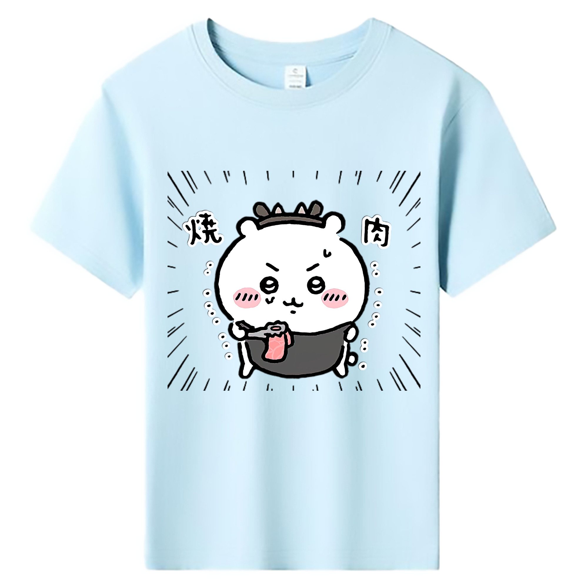 （画像用） ちいかわ ちいかわ Chii-kawa chiikawa 綿100％キッズTシャツ（フロントプリント）